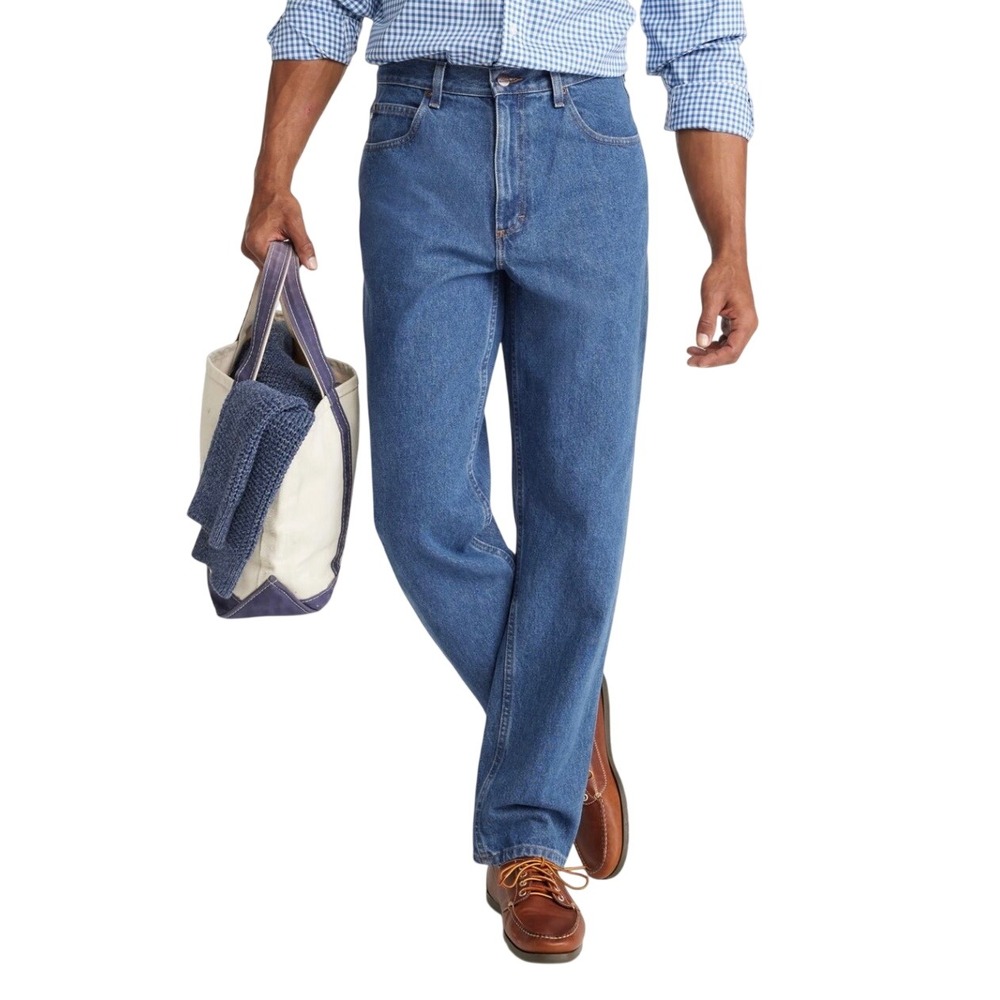 LLBean Double L Jeans Relaxed Fit Men's 38x30 Heavyweight 100%‎ Cotton Workwear
